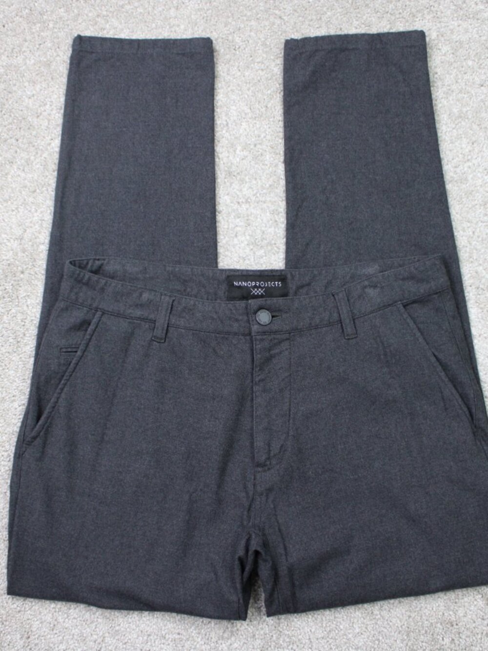 Rhone Nano Projects Mens 32x32 Gray Premium Workleisure Cotton/Rayon Stretch